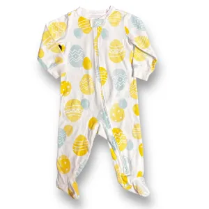 Carter's Baby Boy Size 9 Months Romper White Easter Egg Print One-Piece