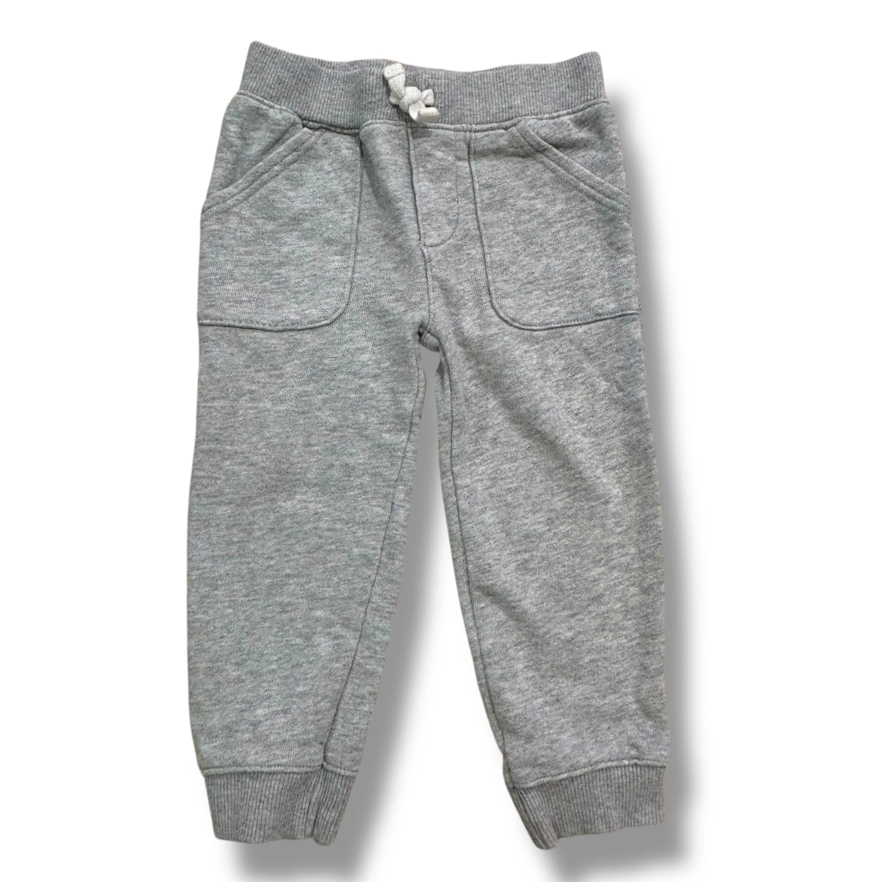 Carter's Boy Size 24 Months Gray Pants Elastic Waistband Joggers with Pockets