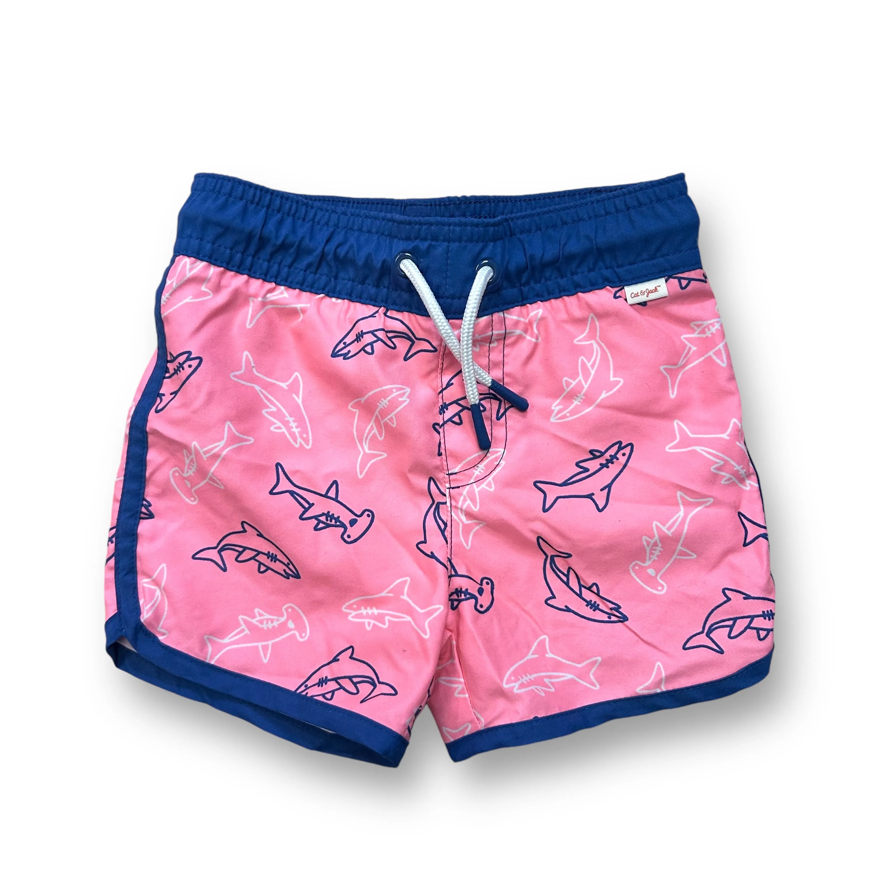 Cat & Jack Boys Size 12 Months Lot of Shorts, Swim Trunks, and Rash Guard