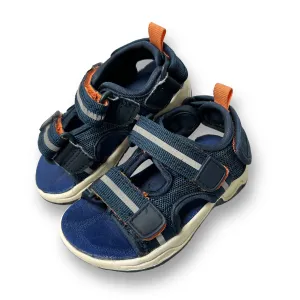 Cat & Jack Toddler Boy Size 5 Blue Easy-On Sport Sandals