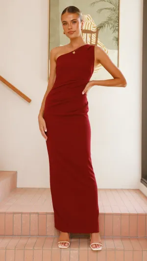 Cataleya Maxi Dress - Wine Billy J