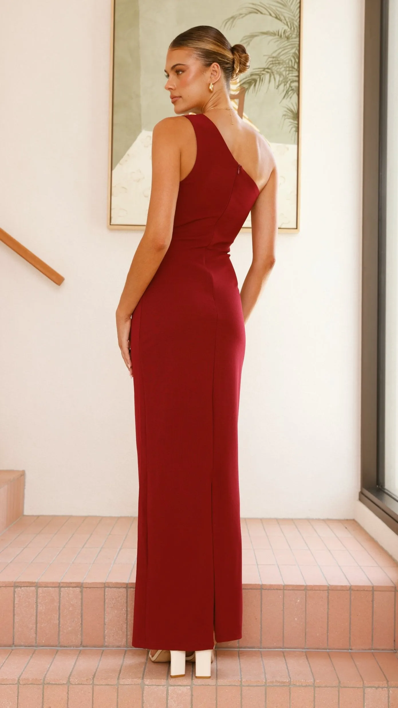Cataleya Maxi Dress - Wine Billy J