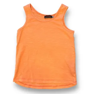 Catimini Girls Size 7 Peach Boutique Sleeveless Top