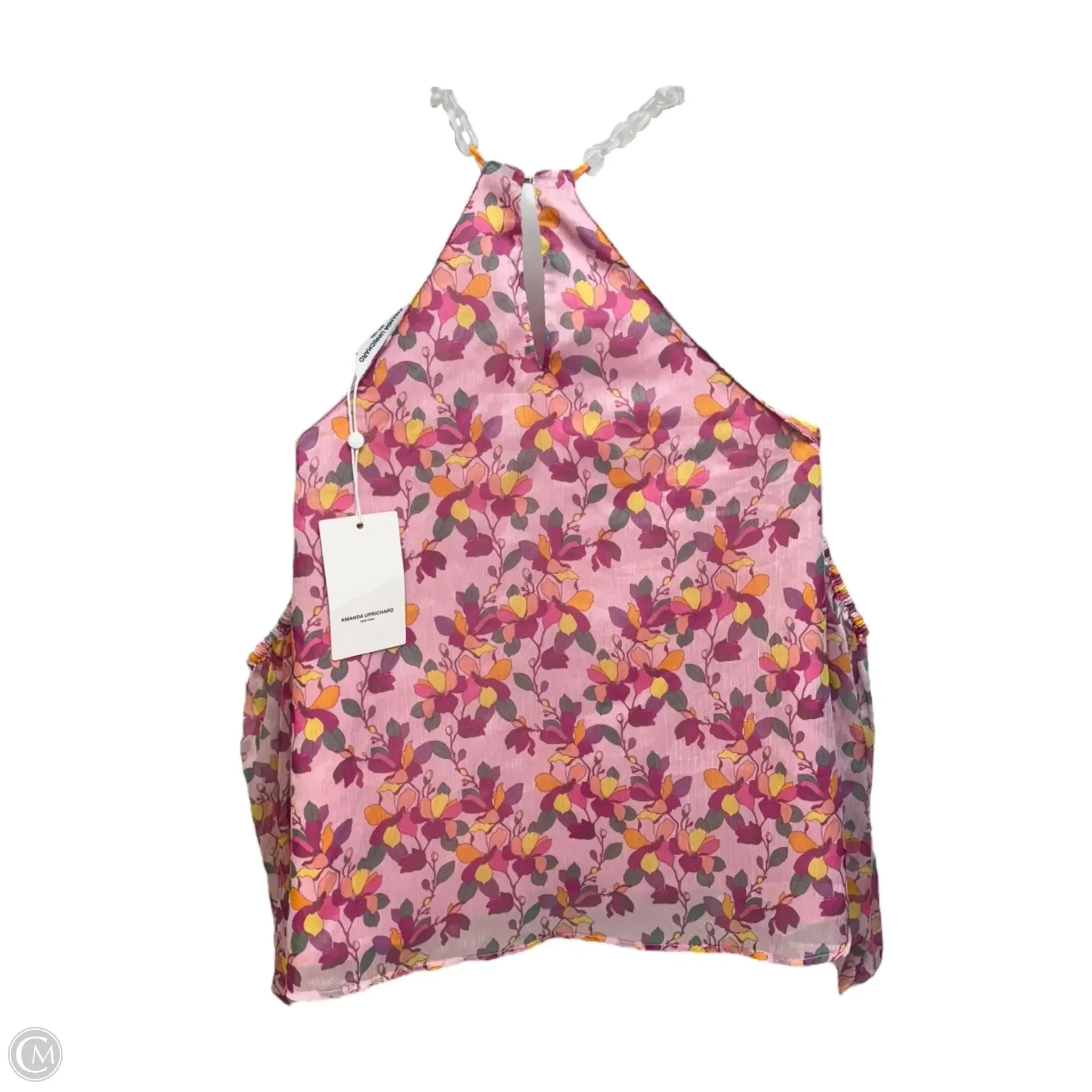 Chain Halter Off Shoulder Blouse Long Sleeve By Amanda Uprichard In Multi-colored, Size: M