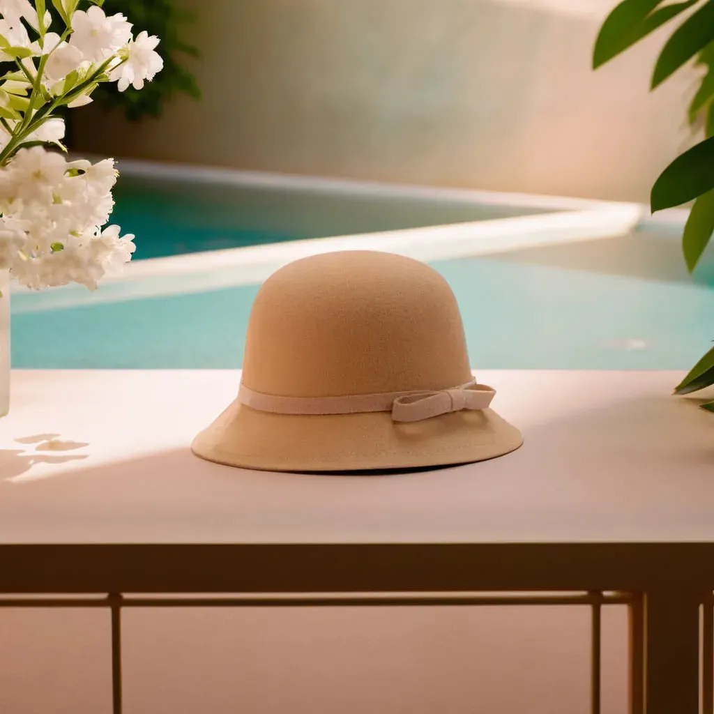 Chapeau Melon Cloche Femme Suede