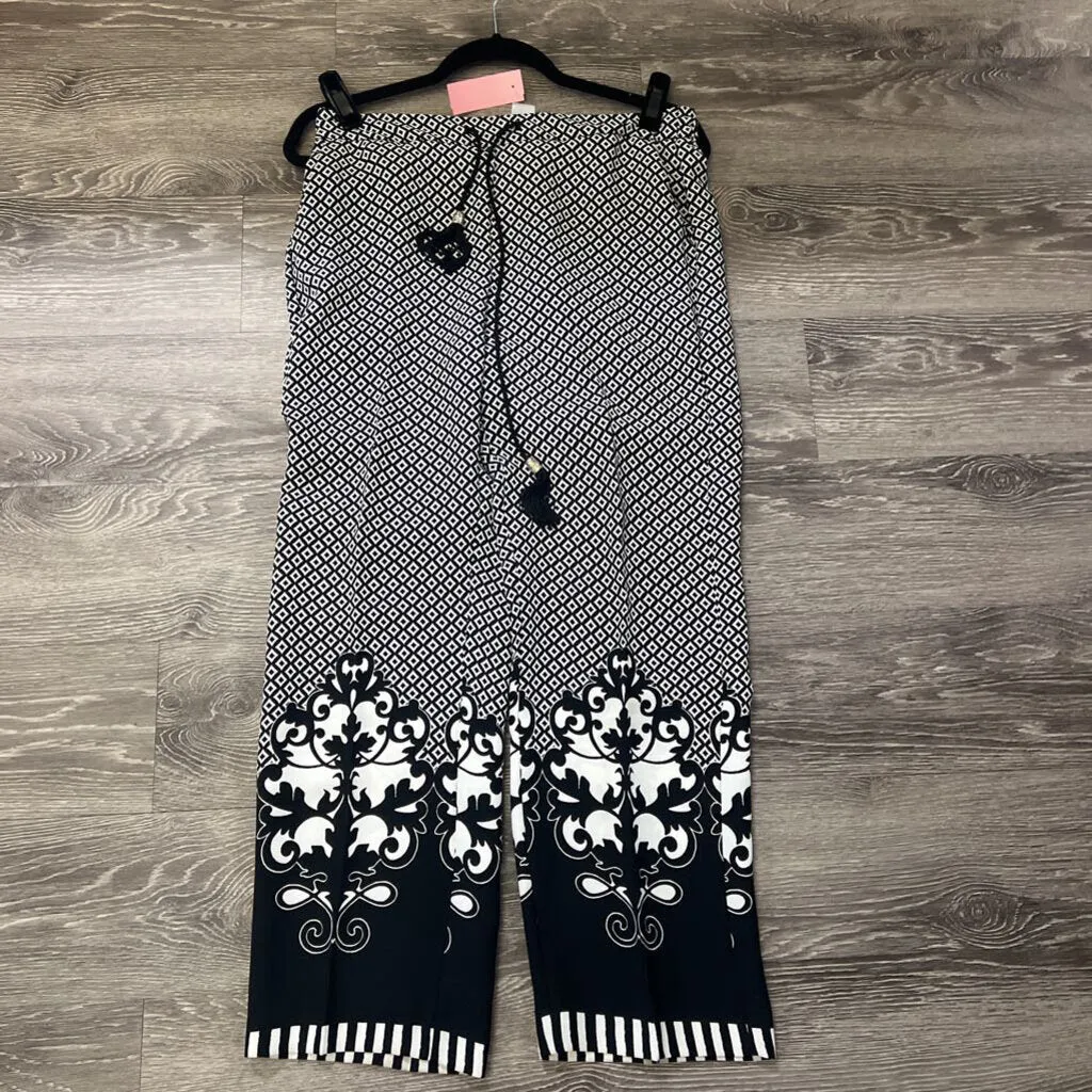Chicos Geo Printed w Tassel PANTS 0