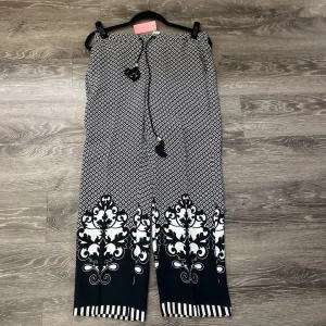 Chicos Geo Printed w Tassel PANTS 0