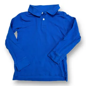 Children's Place Boys Size 7/8 Blue Long Sleeve Polo Shirt