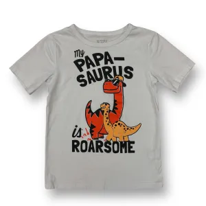 Children's Place Size 5T Dinosaur Shirt White Short Sleeve Tee