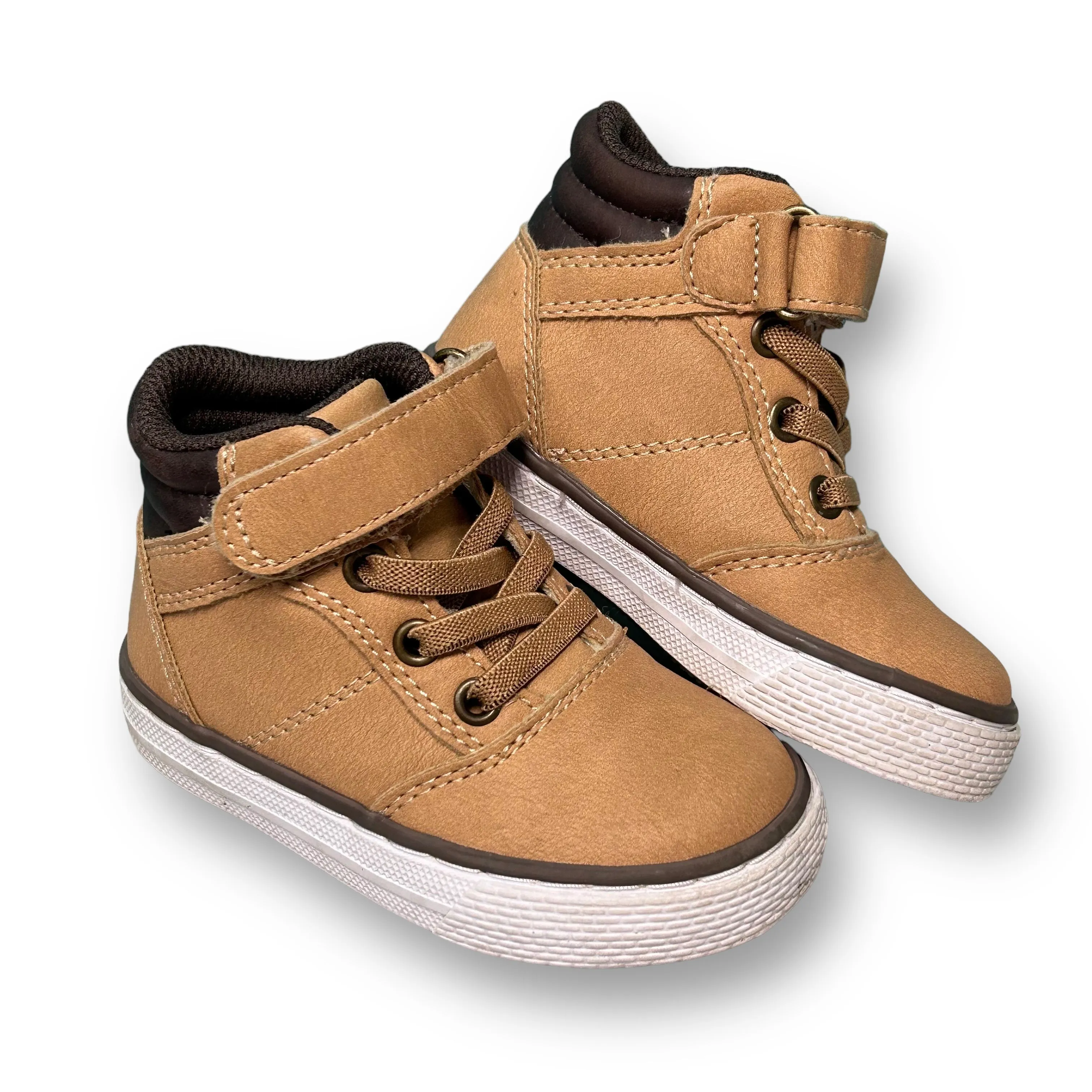 Children's Place Toddler Boy Size 5 No-Tie High Top Sneakers