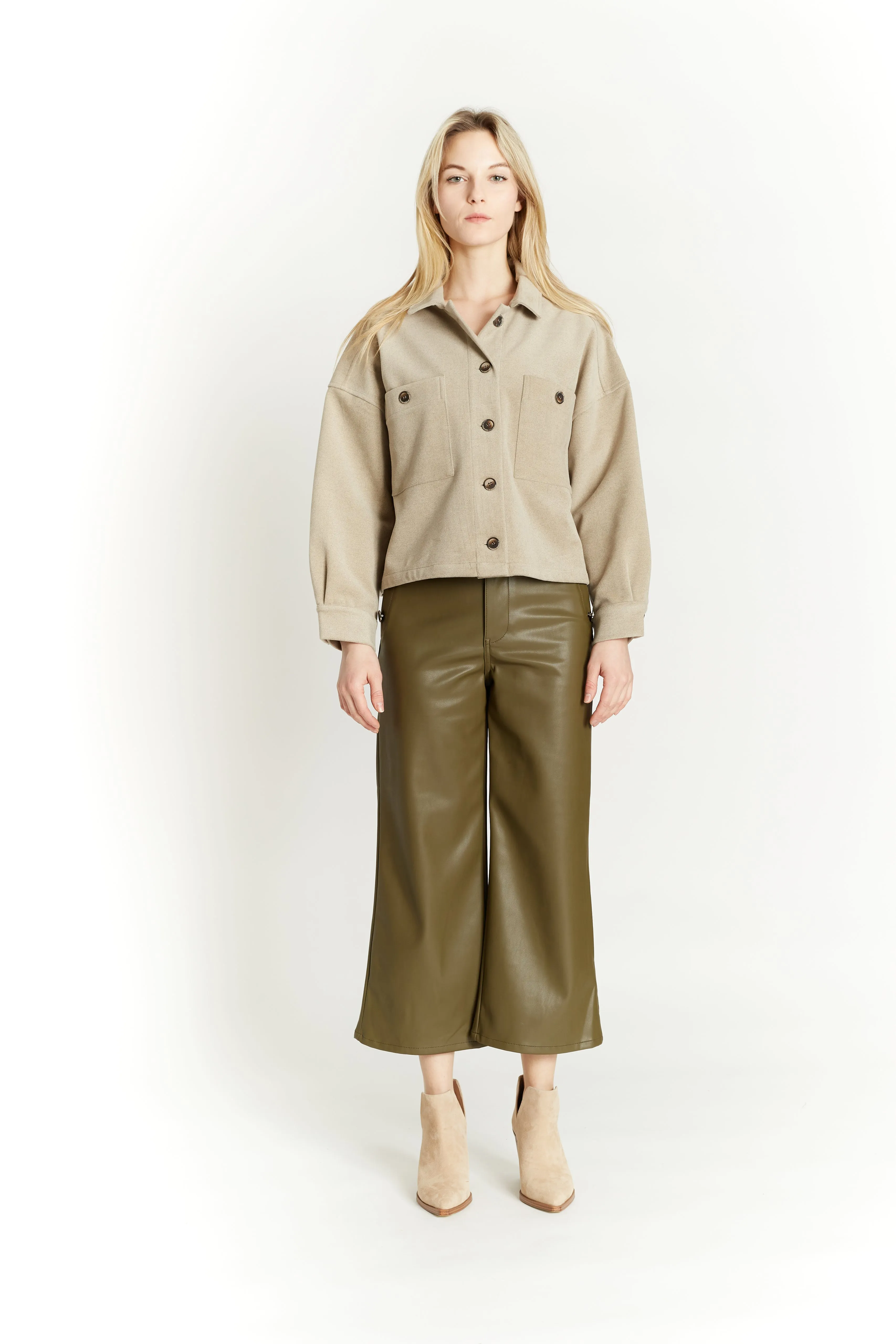 Clearance Price Cropped Shacket by Oat New York  Almost Sold Out!