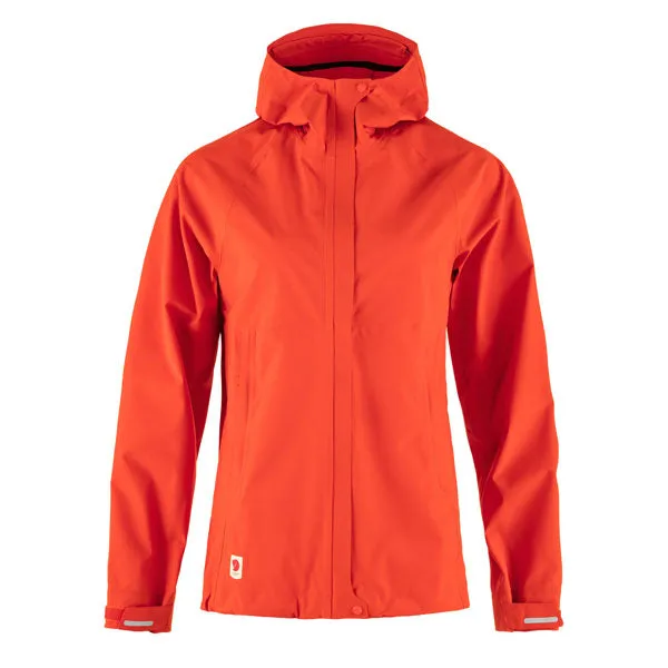 Clearance Price Fjallraven Womens High Coast Hydratic Trail Jacket Flame Orange  Last Chance!