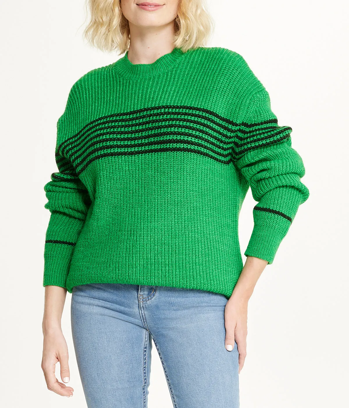 Clearance Price Striped Tunic Sweater  Dont Miss Out!