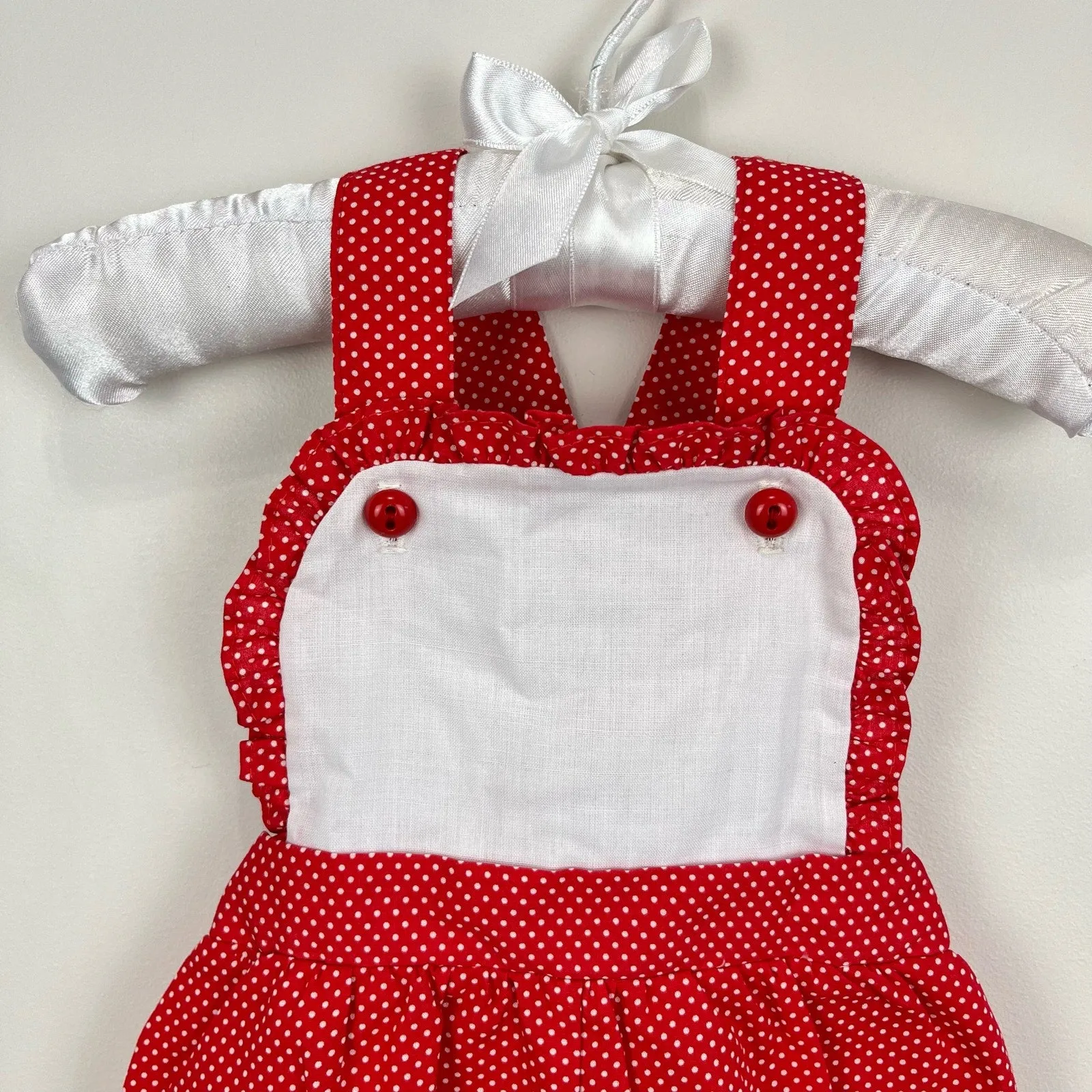 Clearance Price Vintage Red Polka Dot Ruffle Sun Suit Romper 3-6 Months NWT  Almost Gone!