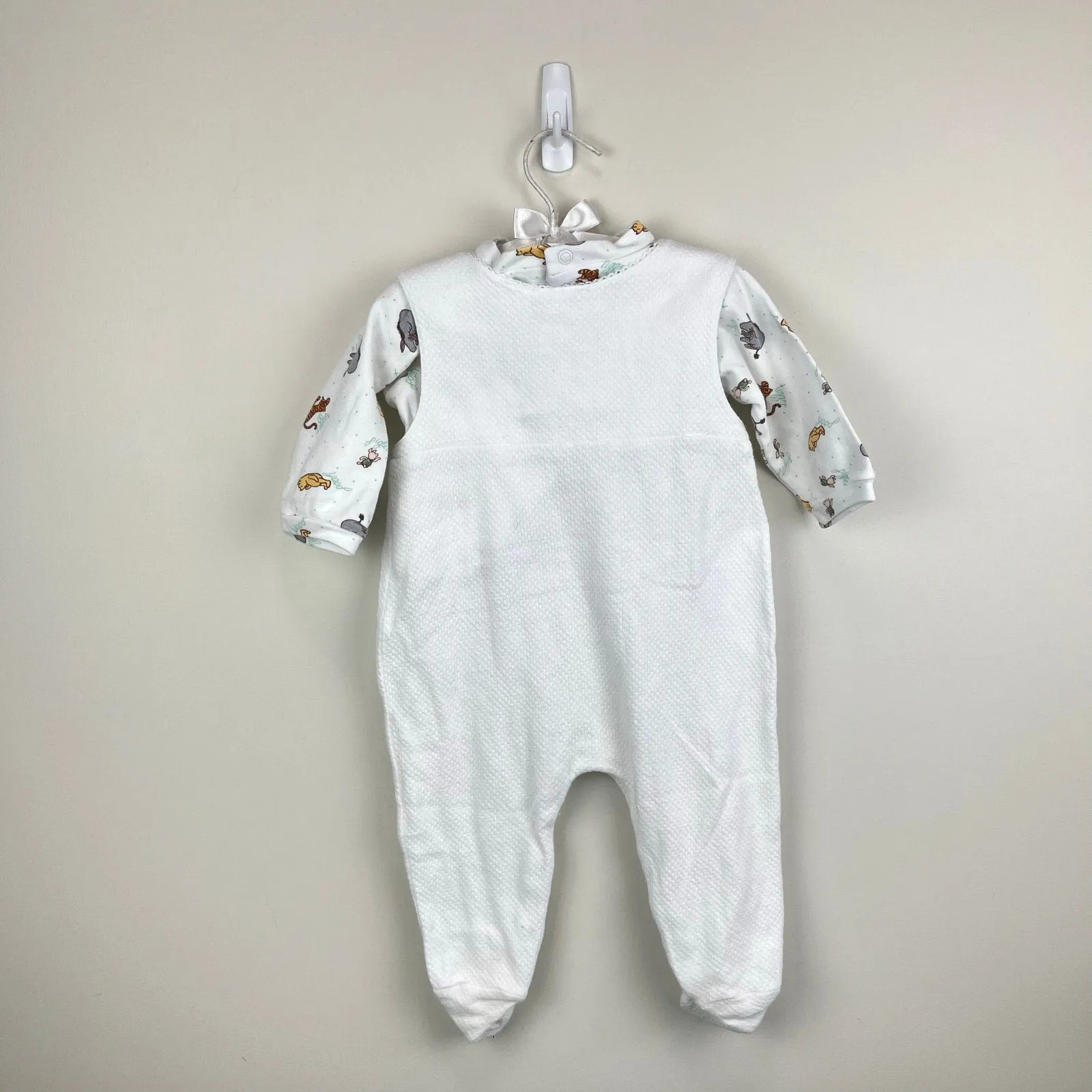 Clearance Price Vintage Walt Disney World Baby Winnie the Pooh Friends Forever Overalls Set 9 Months  Dont Miss Out!