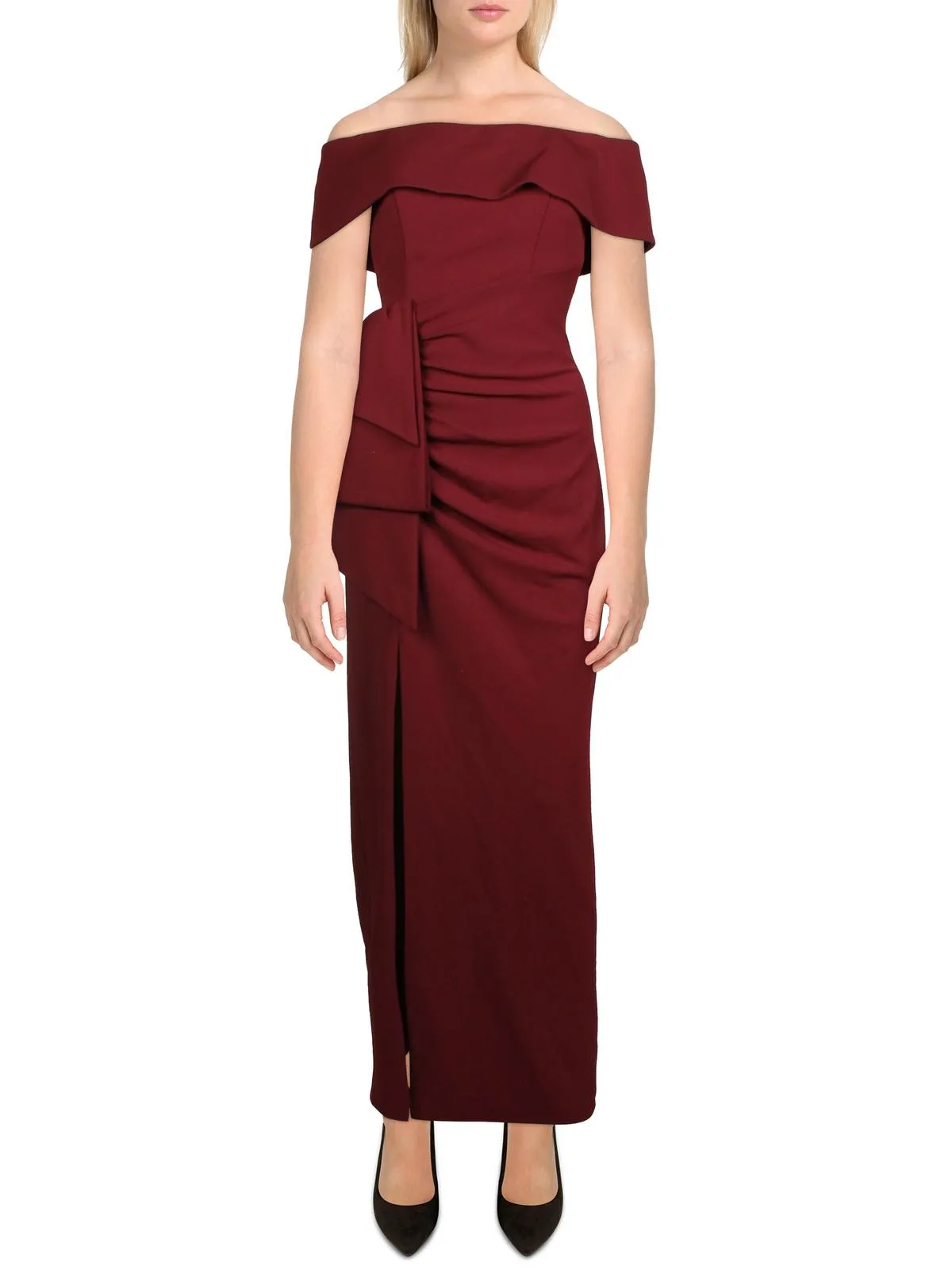 Clearance Price Womens Gathered Maxi Evening Dress  Last Chance!