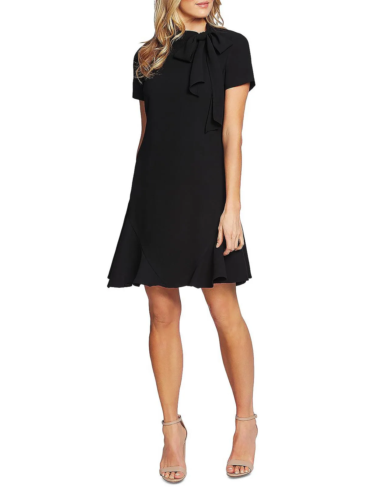 Clearance Price Womens Ruffled Bow Cocktail Dress  Limited Release!