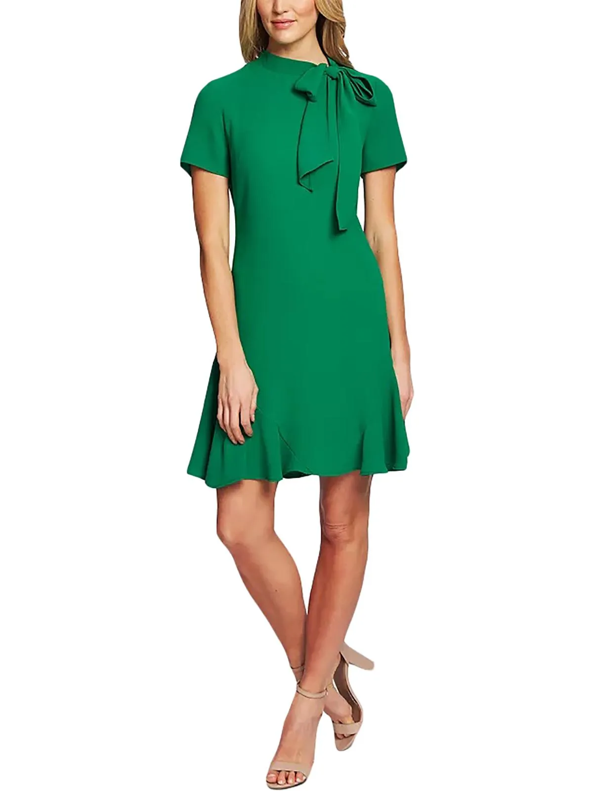 Clearance Price Womens Ruffled Bow Cocktail Dress  Limited Release!