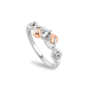 Clogau Tree of Life Sterling Silver Anniversary Ring 3STLQR - Size Q