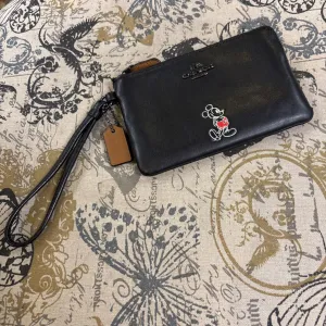 Coach Mickey Mouse Wristlet ACCESSORIES S