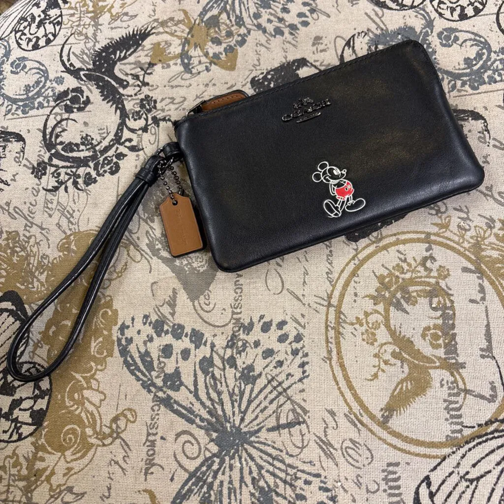 Coach Mickey Mouse Wristlet ACCESSORIES S