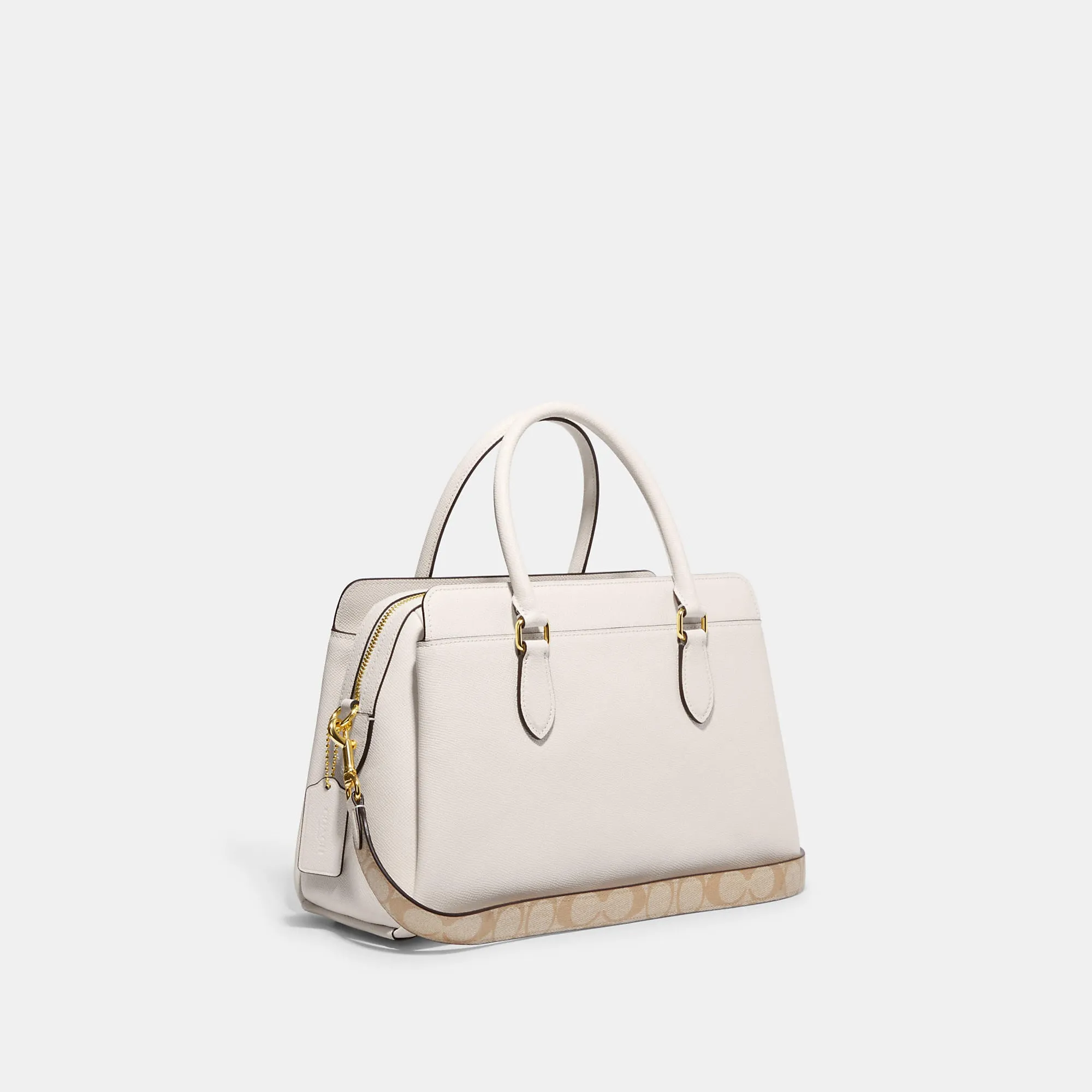 Coach Outlet Darcie Carryall With Signature Canvas Detail