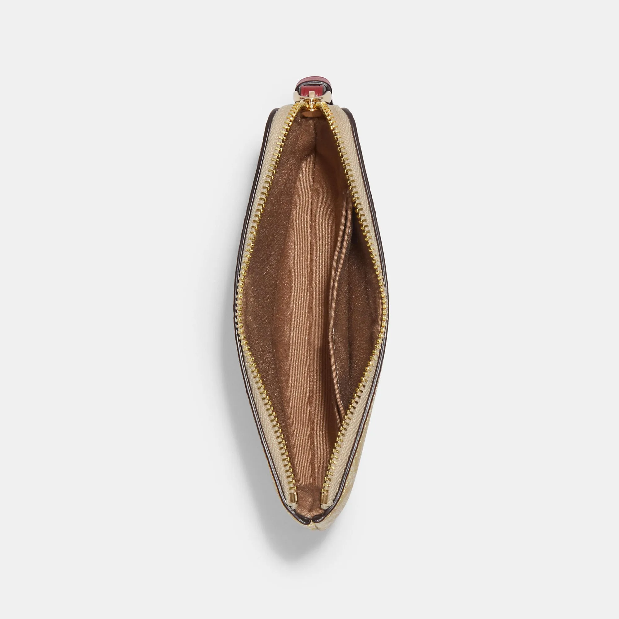 Coach Outlet Lunar New Year Corner Zip Wristlet In Signature Canvas With Rabbit And Carriage