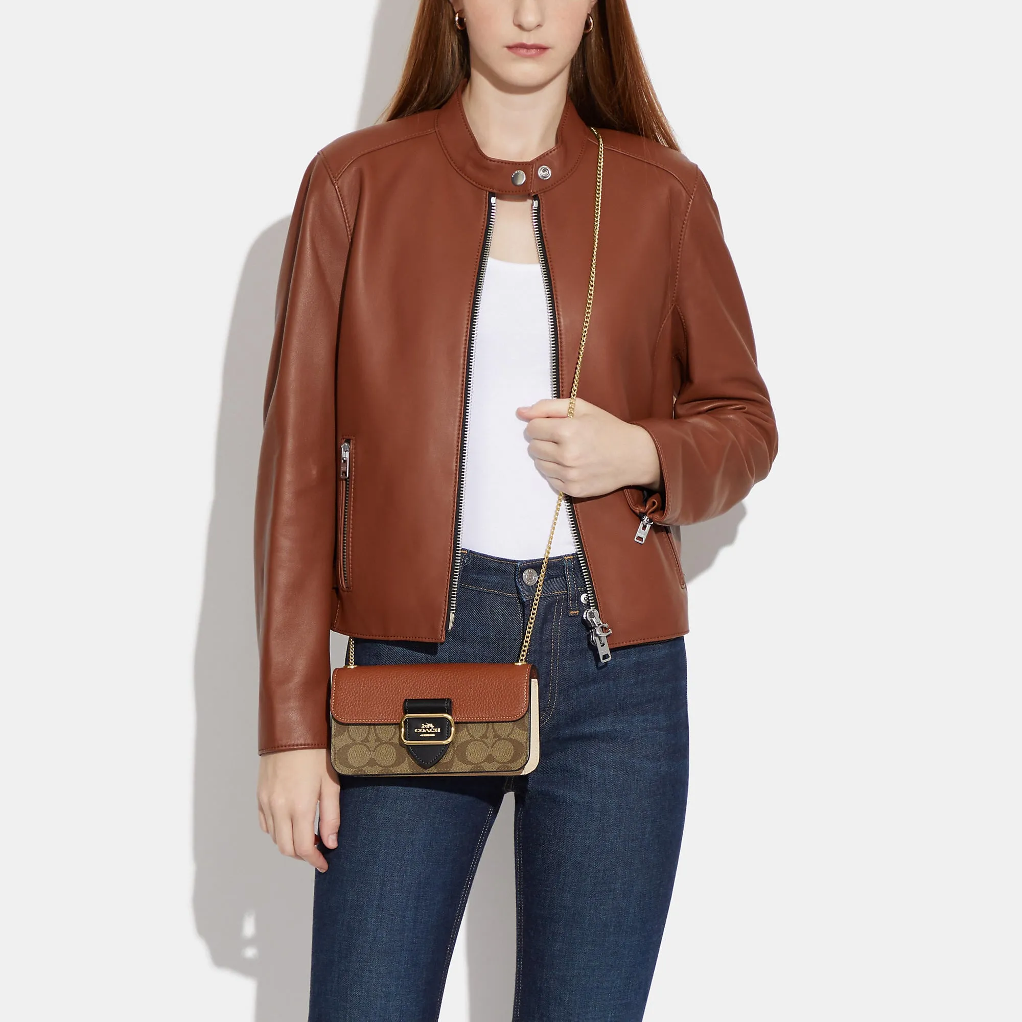 Coach Outlet Morgan Crossbody In Colorblock Signature Canvas