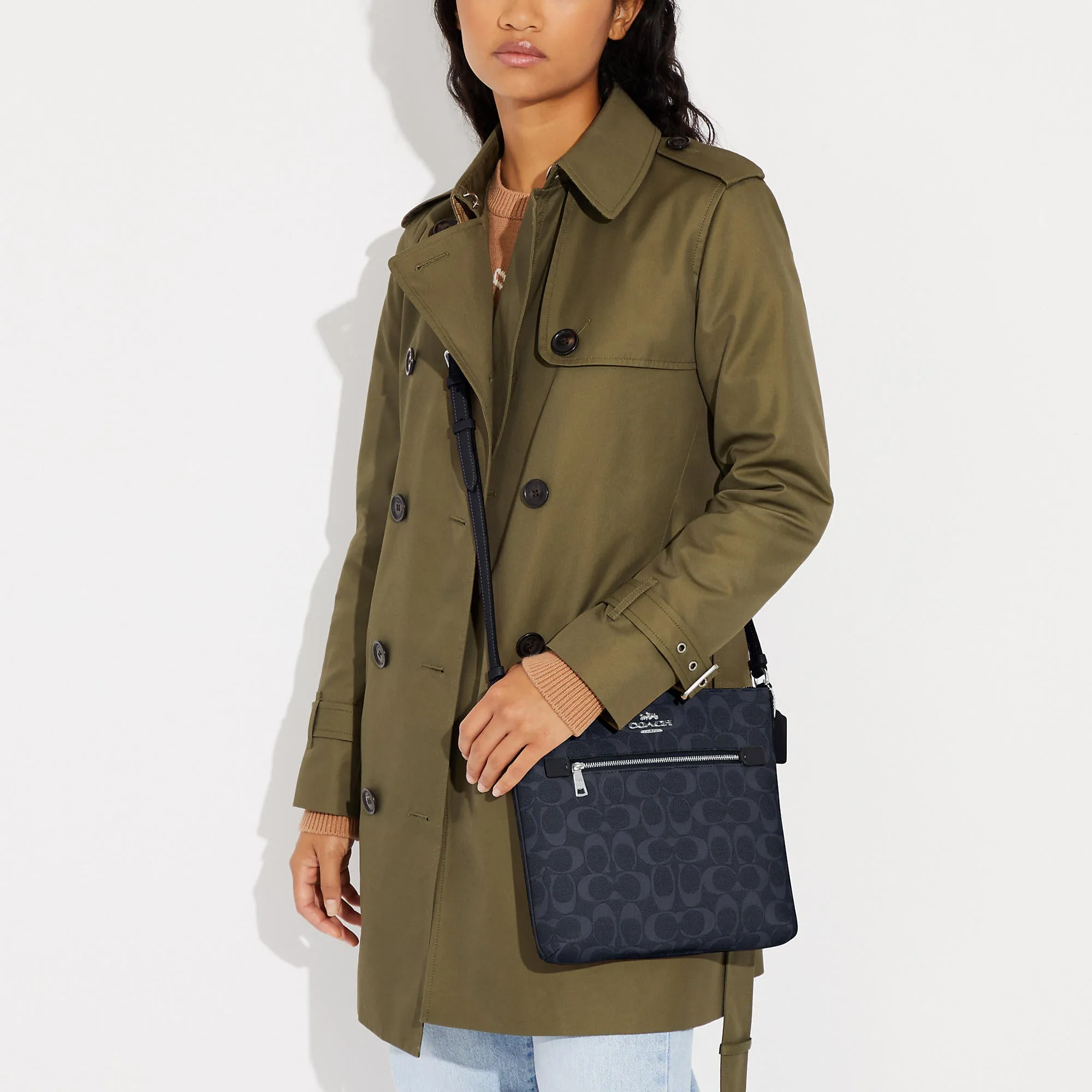 Coach Outlet Rowan File Bag In Signature Canvas