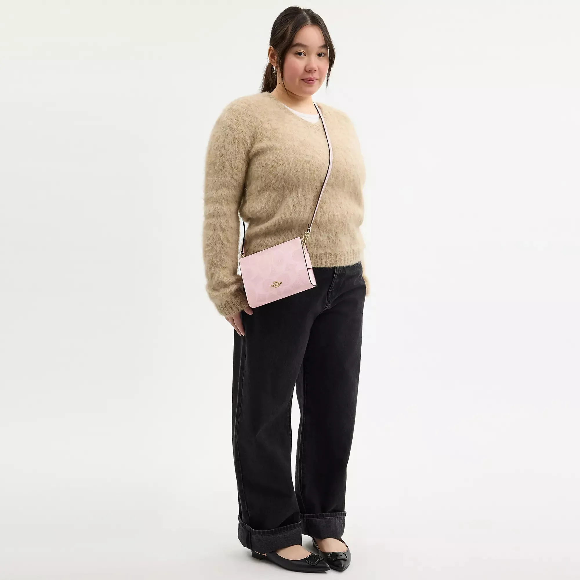 Coach Outlet Slim Crossbody Bag In Signature Canvas