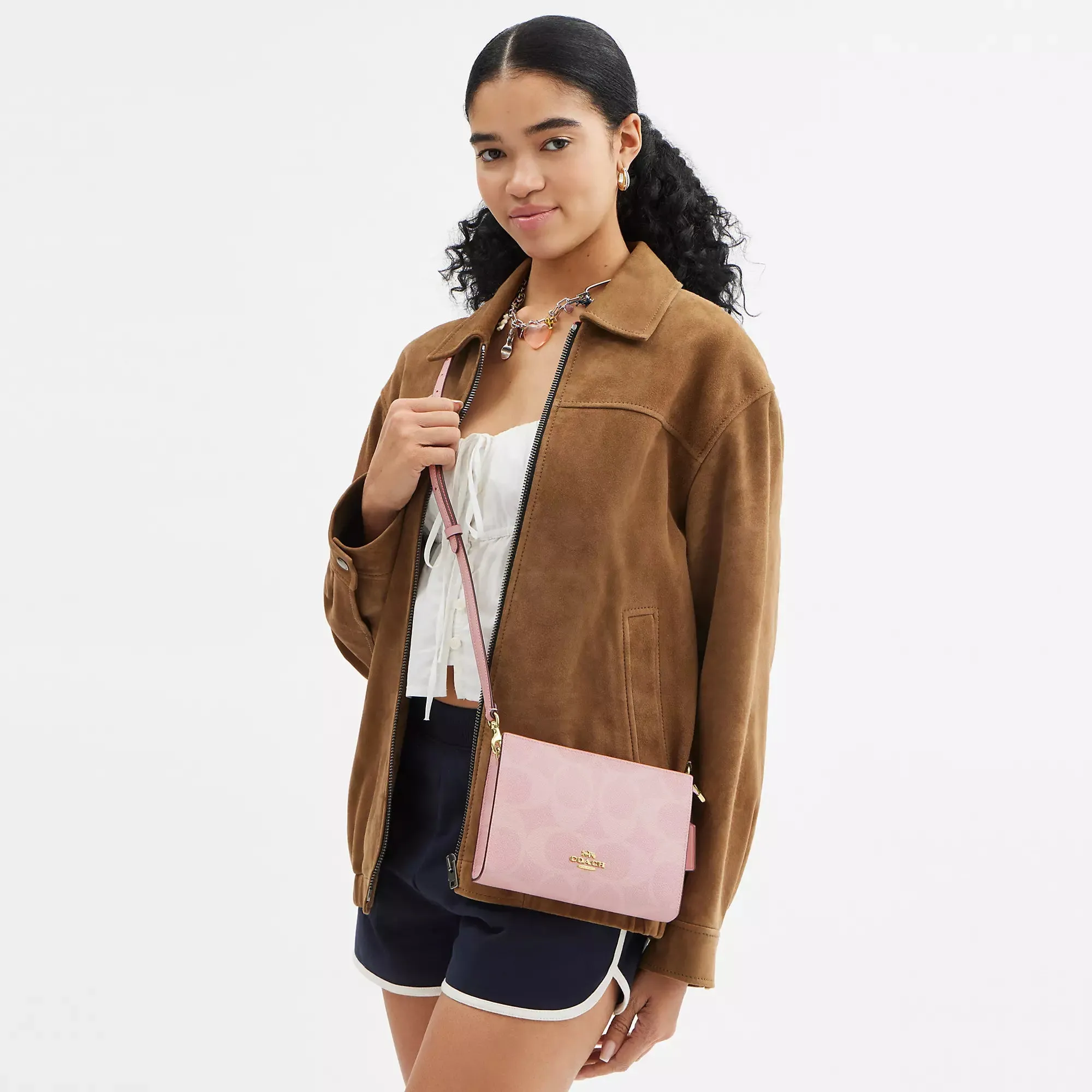 Coach Outlet Slim Crossbody Bag In Signature Canvas