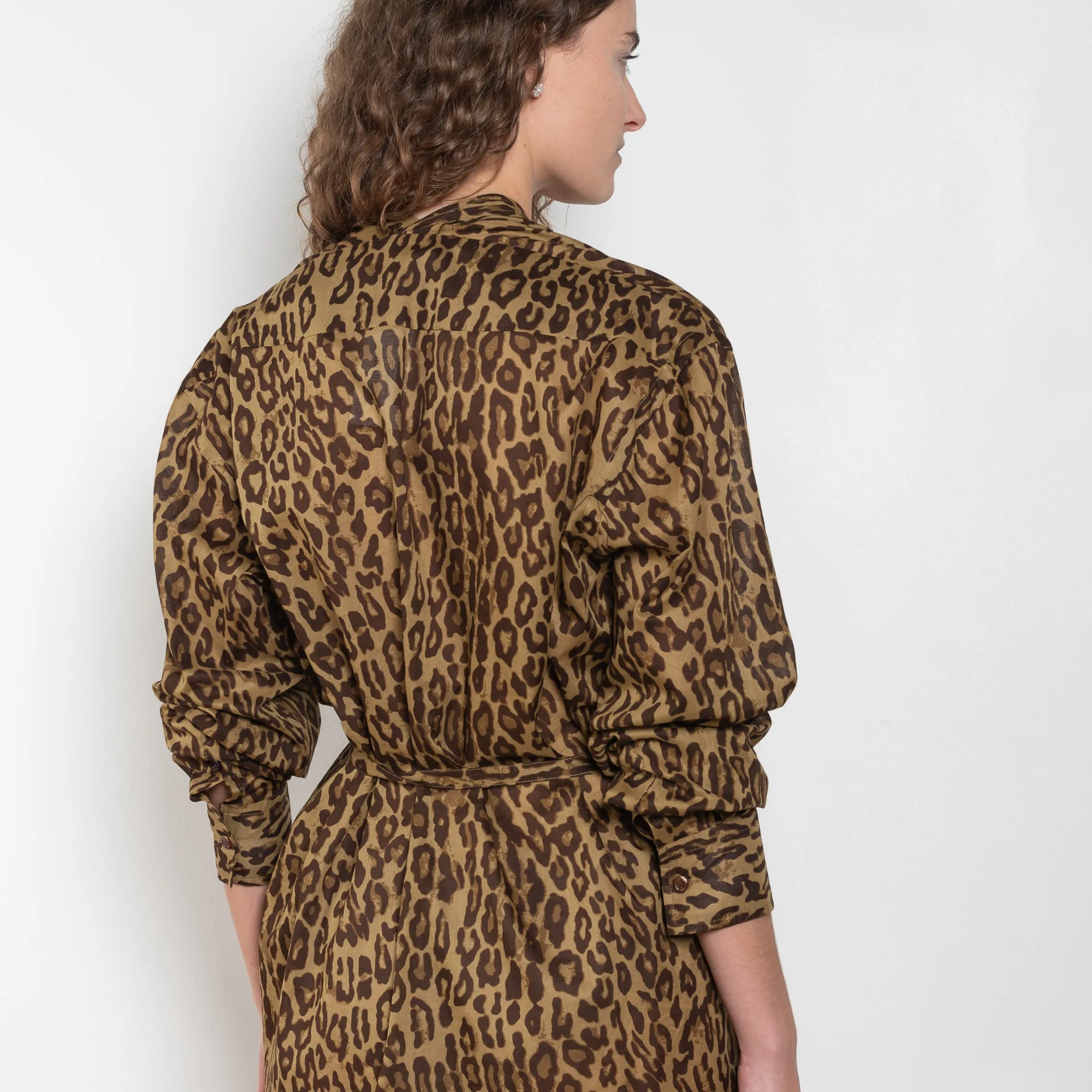 Collarless Shirtdress