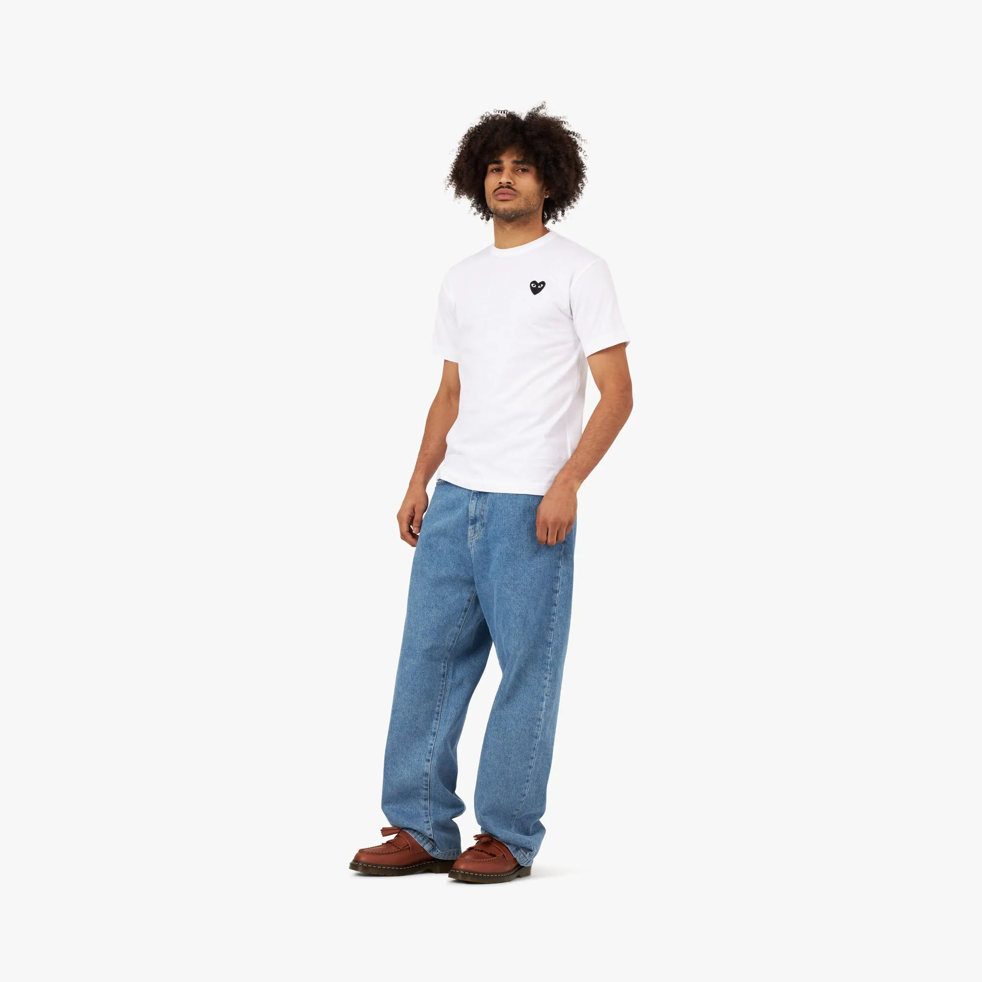 COMME des GARÇONS PLAY Black Heart T-shirt / White