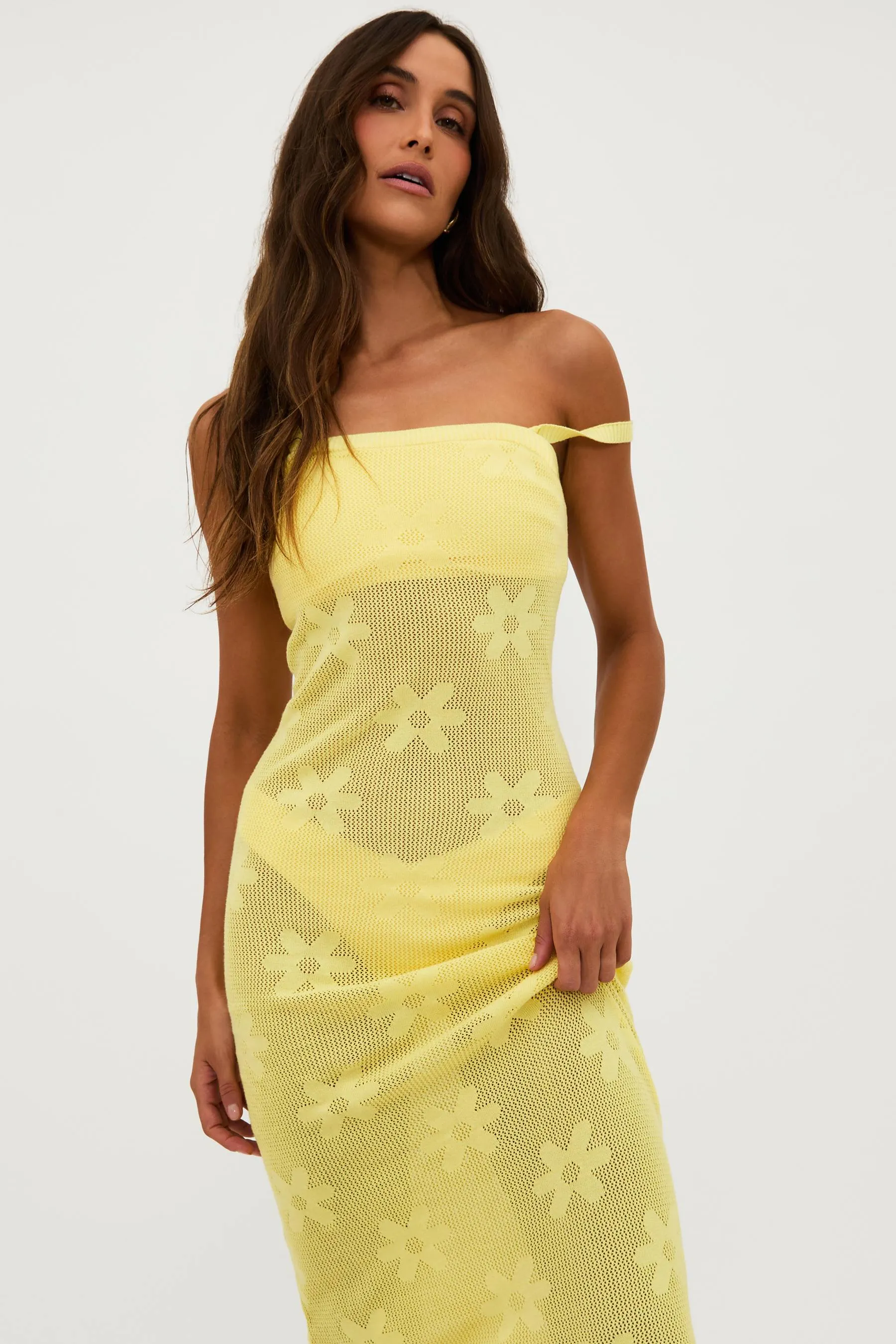Conrad Dress Butter Blossom Jacquard Beach Riot