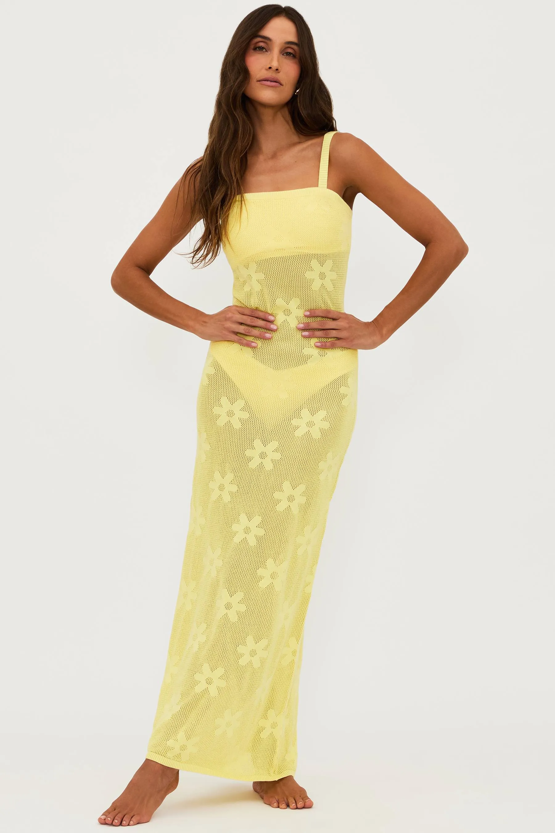 Conrad Dress Butter Blossom Jacquard Beach Riot