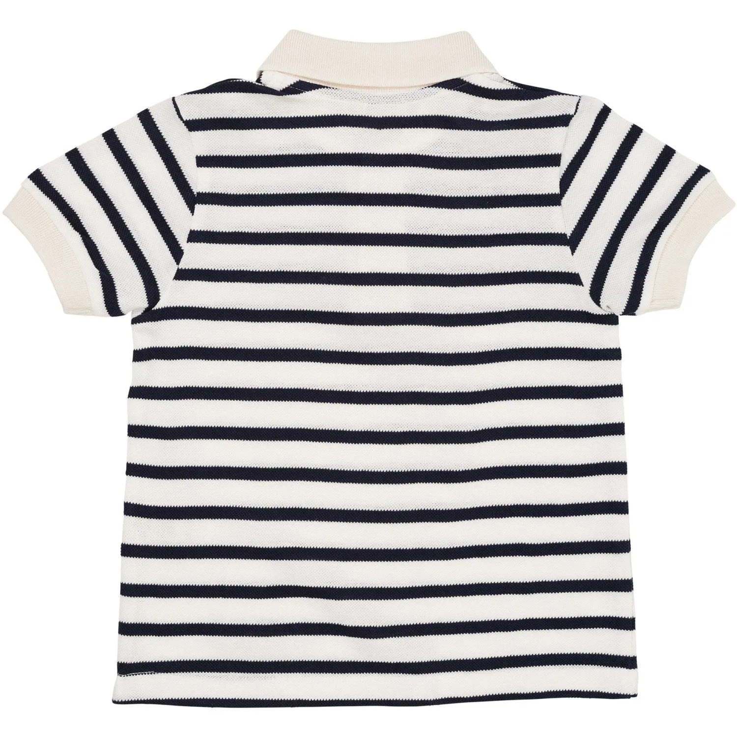 COPENHAGEN COLORS Navy Stripe Pique Stripe Poloshirt