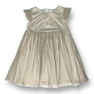 Crazy 8 Toddler Girl Size 3T Shimmery Gold Short Sleeve Fancy Dress