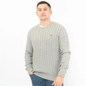 Crew Clothing Mens Oarsmen Midweight Cable Knit Jumper