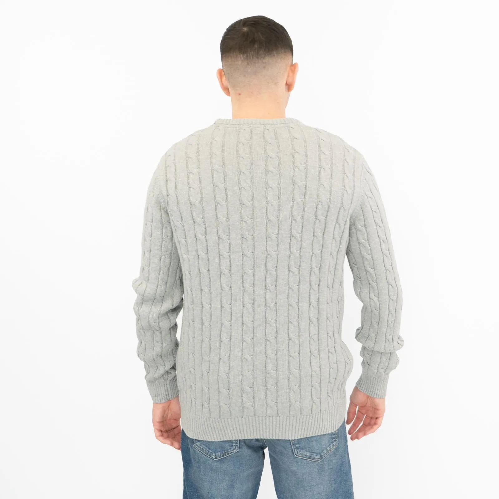 Crew Clothing Mens Oarsmen Midweight Cable Knit Jumper