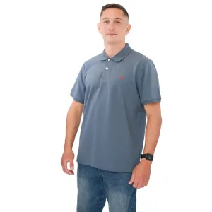 Crew Clothing Polo Shirt Classic Pique Cotton Charcoal Greyish Blue