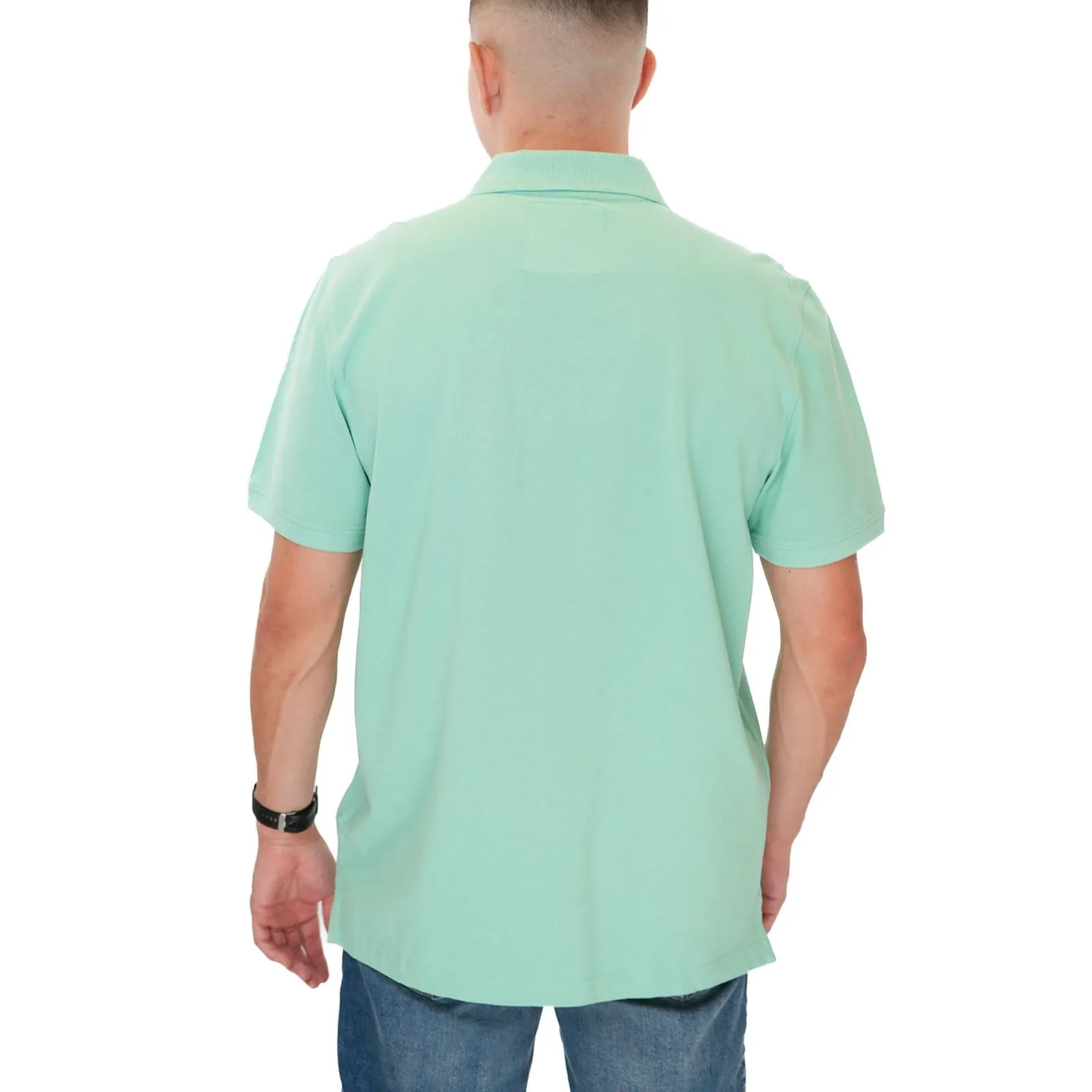 Crew Clothing Polo Shirt Classic Pique Cotton Light Green