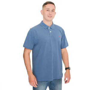 Crew Clothing Polo Shirt Classic Pique Cotton Petrol Blue