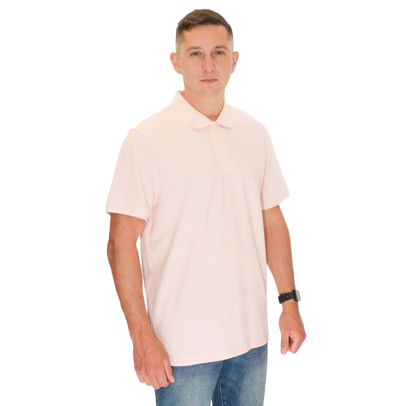 Crew Clothing Polo Shirt Classic Pique Cotton Pink