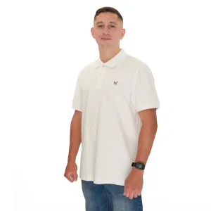 Crew Clothing Polo Shirt Classic Pique Cotton White