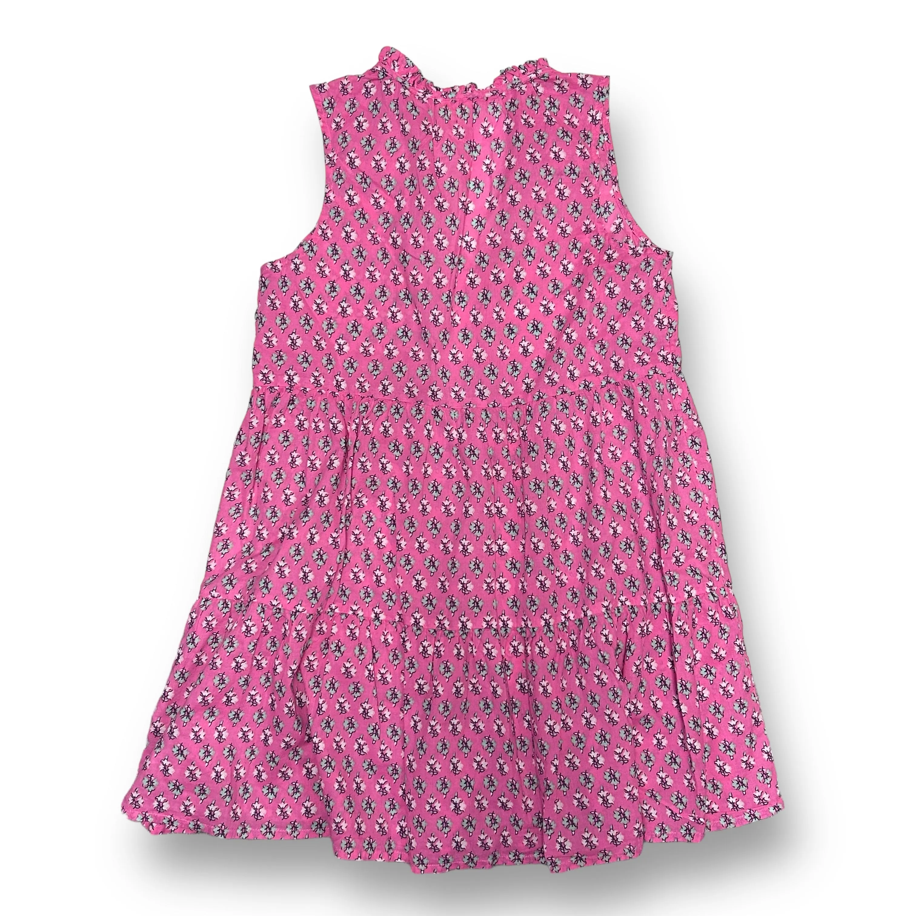 Crewcuts Youth Girl Size 14/16 Pink Floral Print Beach Swimdress Cover Up