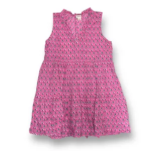 Crewcuts Youth Girl Size 14/16 Pink Floral Print Beach Swimdress Cover Up