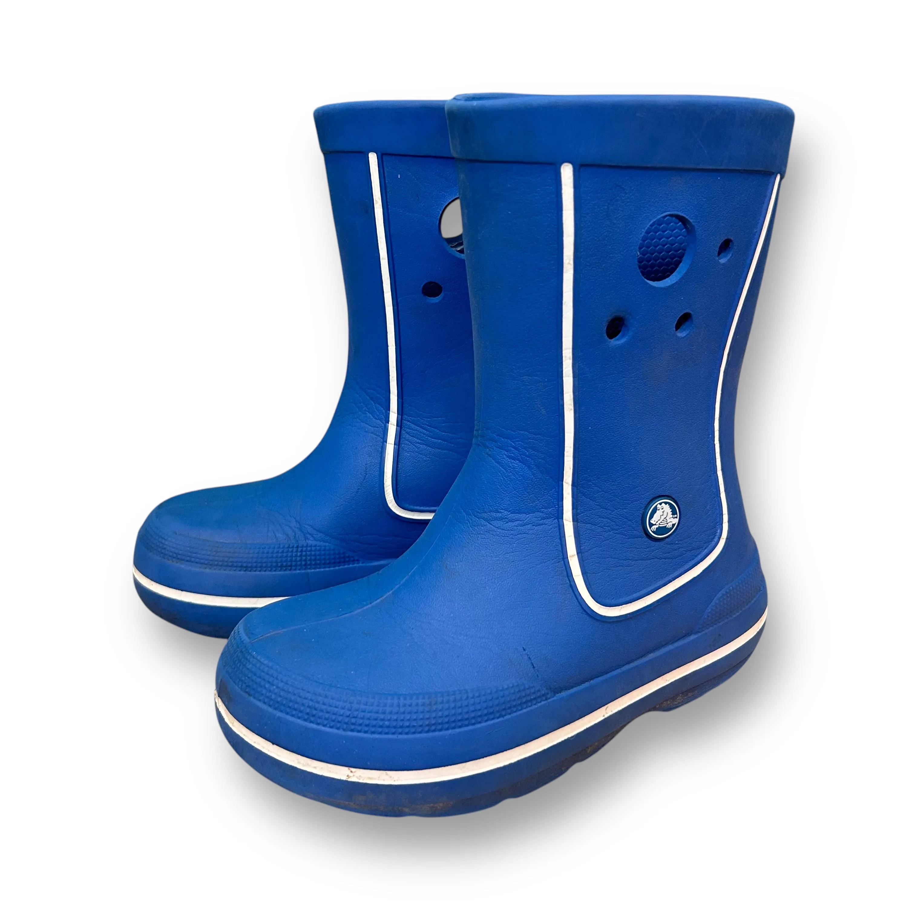 Crocs Youth Boy Size 1 Blue Croc Boots