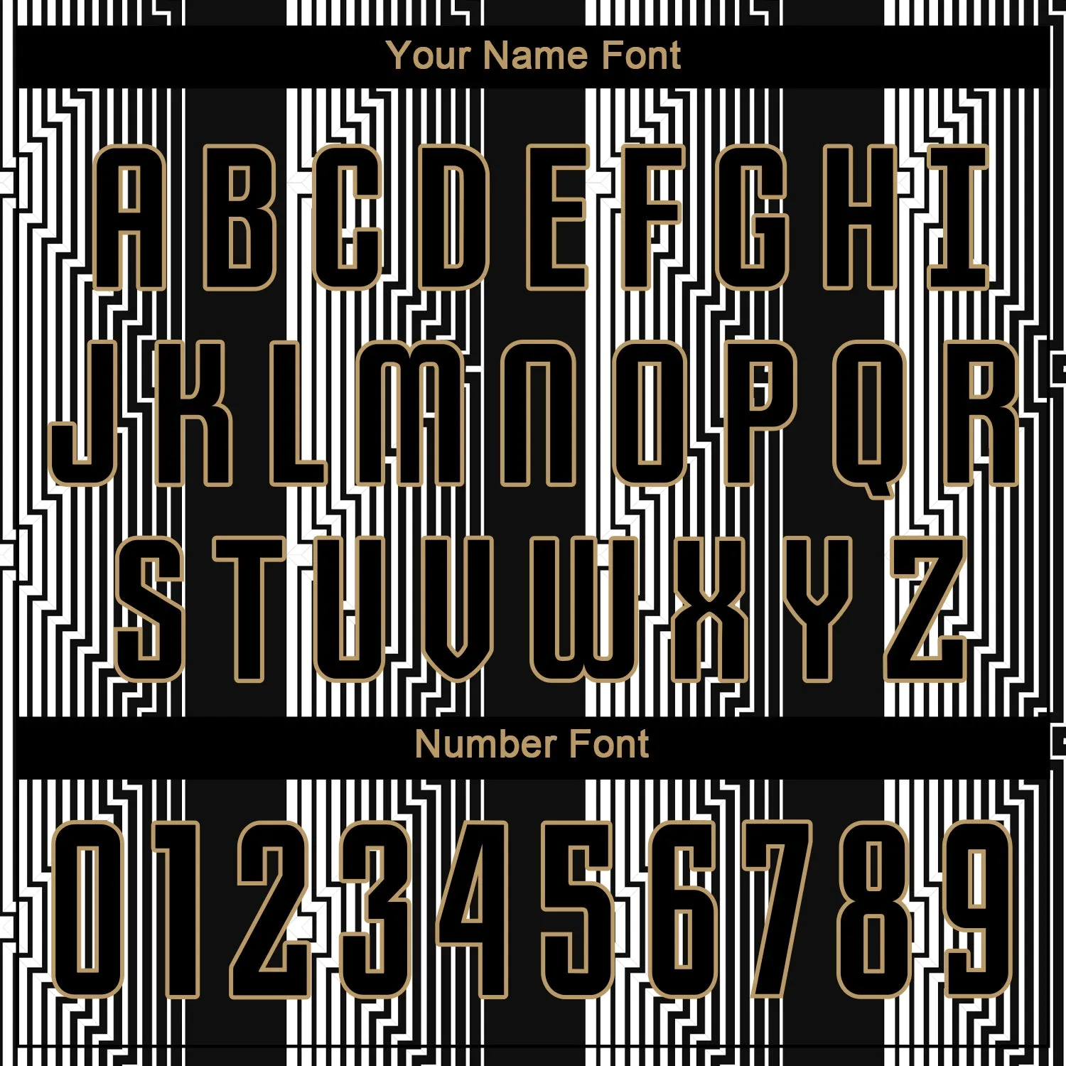 Custom Black Black-Old Gold Sublimation Soccer Uniform Jersey FansIdea