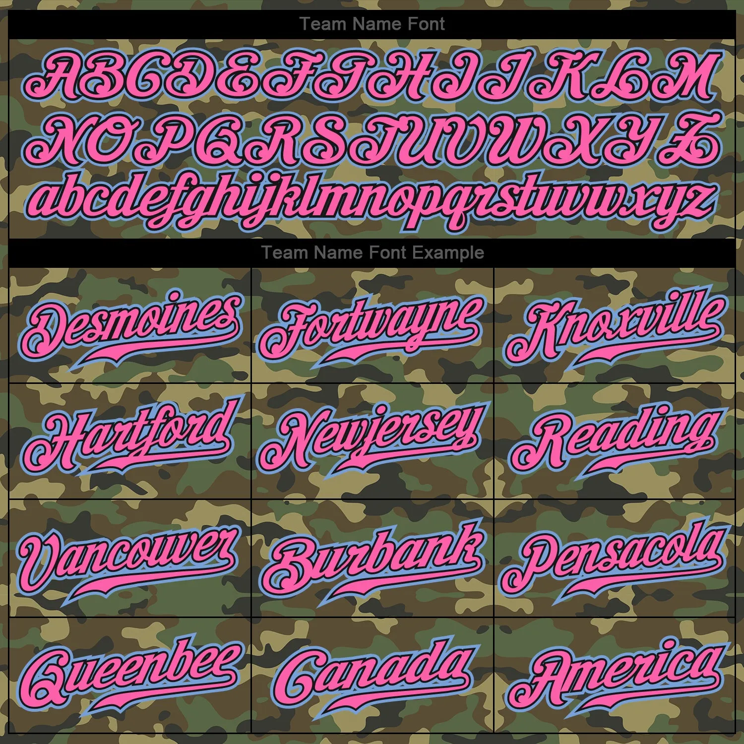 Custom Camo Light Blue-Pink Authentic Salute To Service Baseball Jersey FansIdea