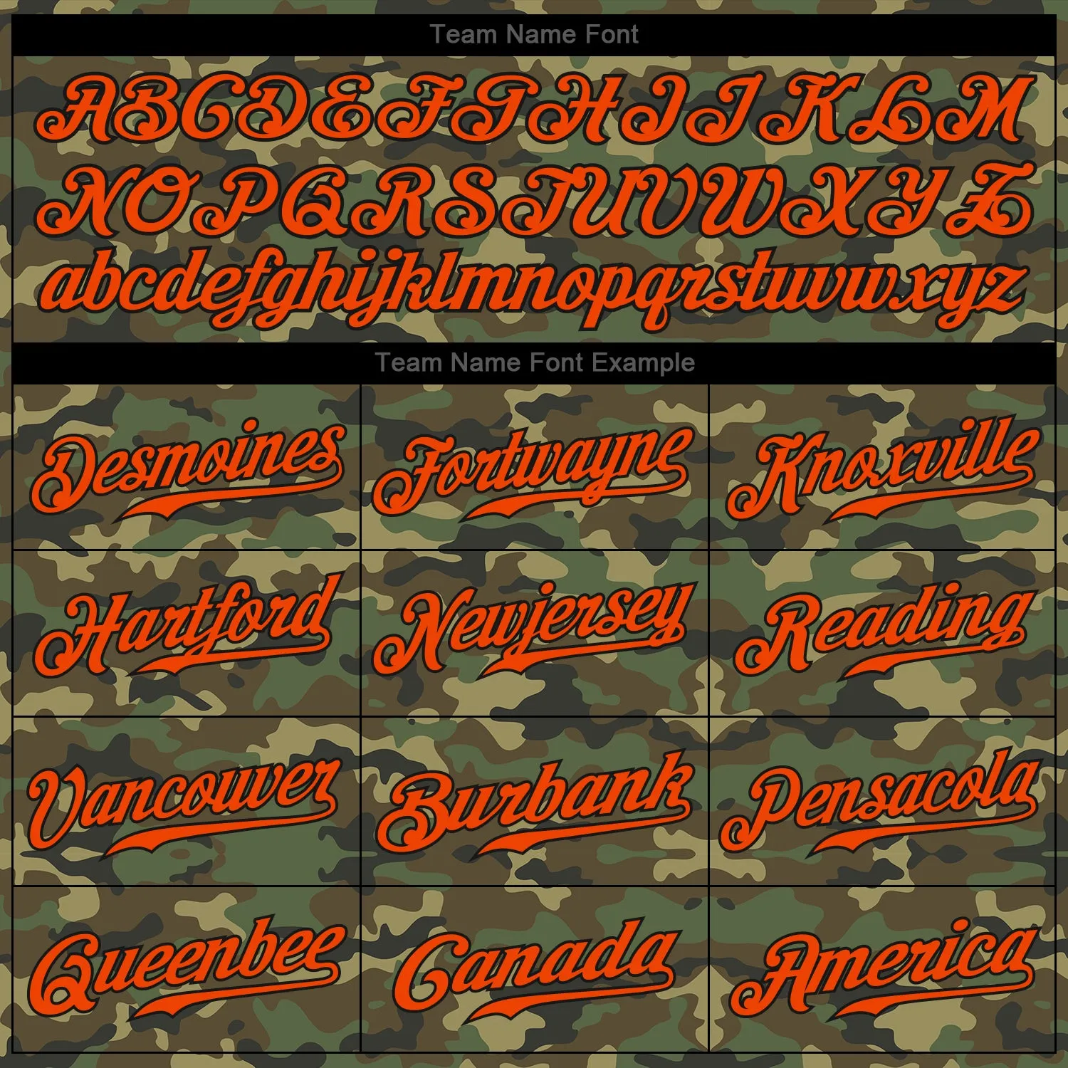 Custom Camo Orange-Black Authentic Salute To Service Baseball Jersey FansIdea